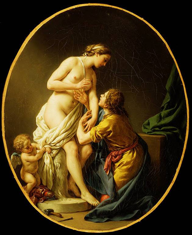 Pygmalion And Galatea by Louis Jean Francois Lagrenee